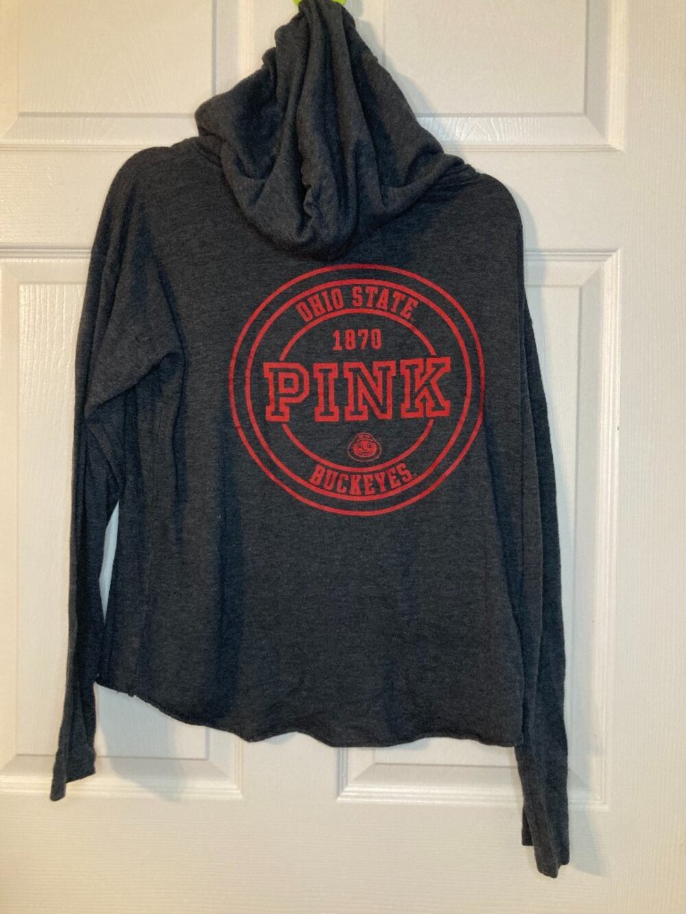 Victoria's Secret PINK Women's Ohio State Buckeyes Long-Sleeve Hoodie - Size M
